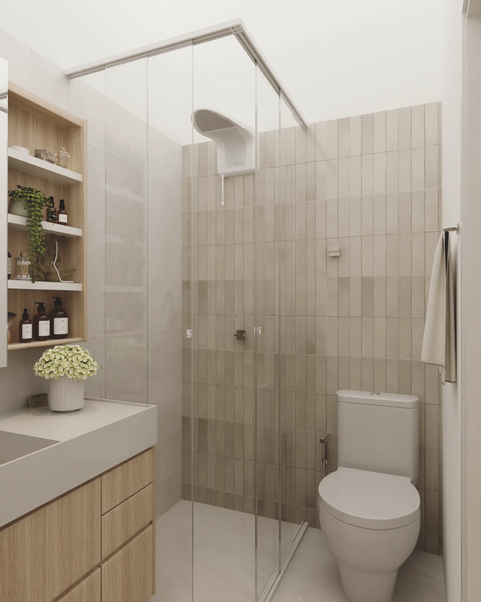 Casas Jardim Livia, banheiro