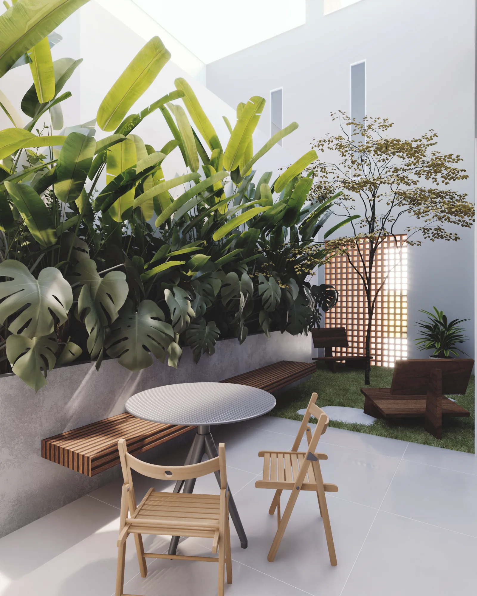 Vila Lima 2, jardim interno